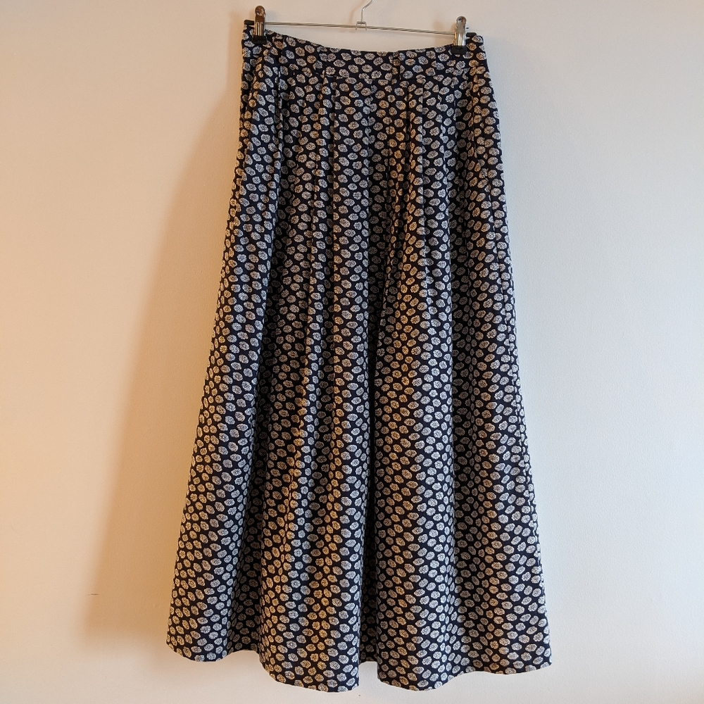Late 80s/early 90s pleated midi skirt